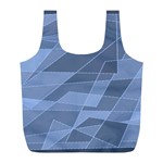 Lines Shapes Pattern Web Creative Full Print Recycle Bag (L) Front