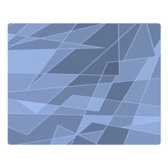 Lines Shapes Pattern Web Creative Two Sides Premium Plush Fleece Blanket (large) by danenraven