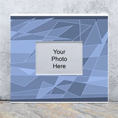 Lines Shapes Pattern Web Creative White Wall Photo Frame 5  X 7  by danenraven