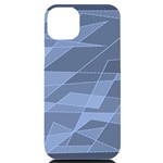 Lines Shapes Pattern Web Creative iPhone 14 Plus Black UV Print Case Front