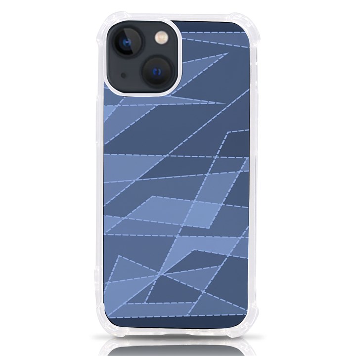 Lines Shapes Pattern Web Creative iPhone 13 mini TPU UV Print Case