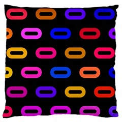 Pattern Background Structure Black Standard Premium Plush Fleece Cushion Case (one Side) by danenraven