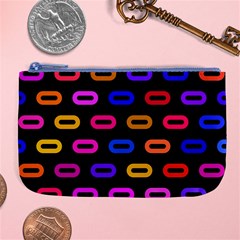 Pattern Background Structure Black Large Coin Purse by danenraven