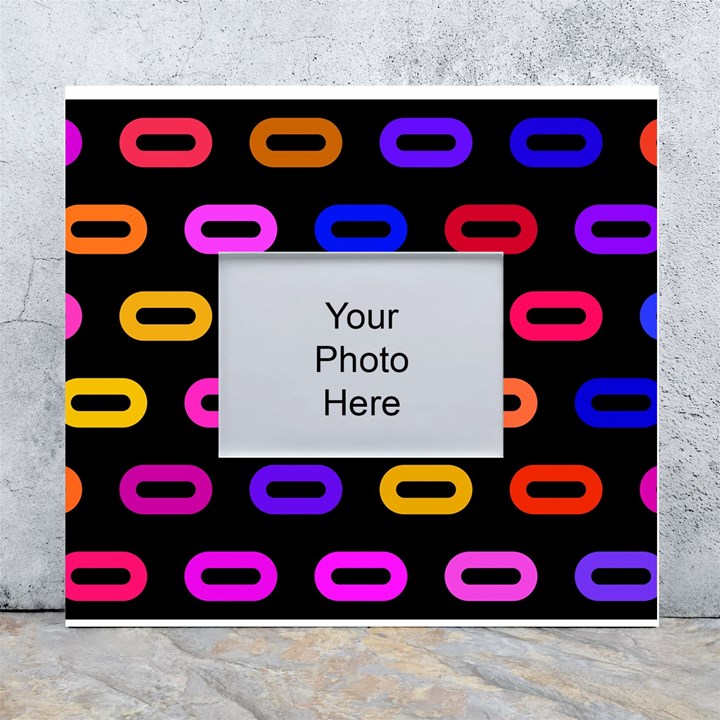 Pattern Background Structure Black White Wall Photo Frame 5  x 7 