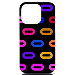 Pattern Background Structure Black Iphone 14 Pro Black Uv Print Case by danenraven