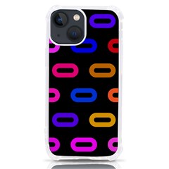 Pattern Background Structure Black Iphone 13 Mini Tpu Uv Print Case by danenraven