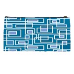 Geometric Rectangle Shape Linear Pencil Case Back