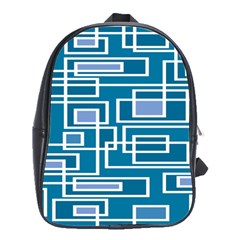 Geometric Rectangle Shape Linear School Bag (large) by danenraven