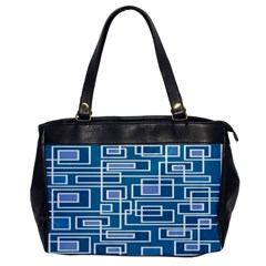 Geometric Rectangle Shape Linear Oversize Office Handbag by danenraven