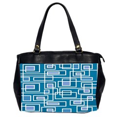 Geometric Rectangle Shape Linear Oversize Office Handbag (2 Sides) by danenraven