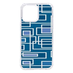 Geometric Rectangle Shape Linear Iphone 14 Pro Max Tpu Uv Print Case by danenraven