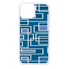 Geometric Rectangle Shape Linear Iphone 13 Mini Tpu Uv Print Case by danenraven