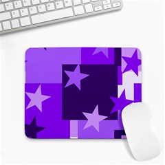 Purple Stars Pattern Shape Small Mousepad by danenraven