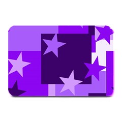 Purple Stars Pattern Shape Plate Mats by danenraven