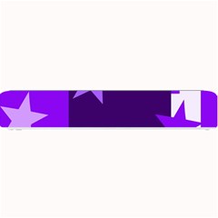 Purple Stars Pattern Shape Small Bar Mat by danenraven