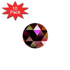 Abstract Geometric Triangles Shapes 1  Mini Magnet (10 Pack)  by danenraven