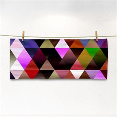 Abstract Geometric Triangles Shapes Hand Towel by danenraven