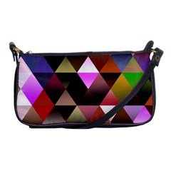 Abstract Geometric Triangles Shapes Shoulder Clutch Bag by danenraven