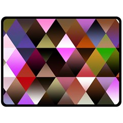 Abstract Geometric Triangles Shapes Fleece Blanket (large) by danenraven