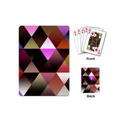 Abstract Geometric Triangles Shapes Playing Cards Single Design (mini) by danenraven