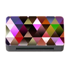 Abstract Geometric Triangles Shapes Memory Card Reader With Cf by danenraven