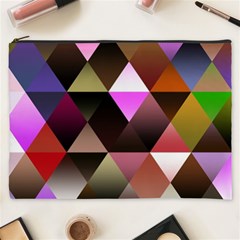 Abstract Geometric Triangles Shapes Cosmetic Bag (xxxl) by danenraven