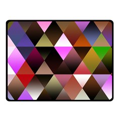 Abstract Geometric Triangles Shapes Two Sides Fleece Blanket (small) by danenraven