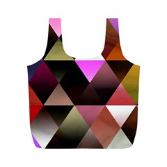 Abstract Geometric Triangles Shapes Full Print Recycle Bag (m) by danenraven