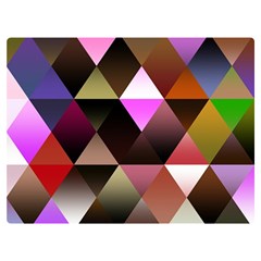 Abstract Geometric Triangles Shapes Two Sides Premium Plush Fleece Blanket (extra Small) by danenraven