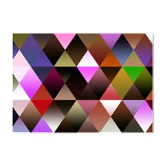 Abstract Geometric Triangles Shapes Crystal Sticker (a4) by danenraven