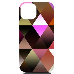 Abstract Geometric Triangles Shapes Iphone 14 Black Uv Print Case