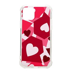 Pink Hearts Pattern Love Shape Iphone 11 Pro 5 8 Inch Tpu Uv Print Case by danenraven