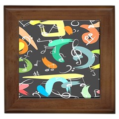 Repetition Seamless Child Sketch Framed Tile by danenraven