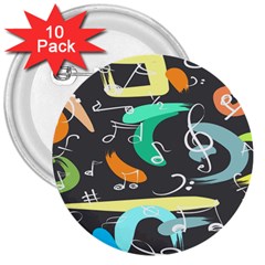 Repetition Seamless Child Sketch 3  Buttons (10 Pack)  by danenraven