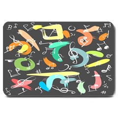 Repetition Seamless Child Sketch Large Doormat by danenraven