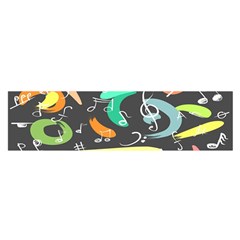 Repetition Seamless Child Sketch Oblong Satin Scarf (16  X 60 ) by danenraven