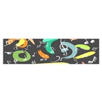 Repetition Seamless Child Sketch Oblong Satin Scarf (16  x 60 ) Front