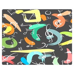 Repetition Seamless Child Sketch Premium Plush Fleece Blanket (medium) by danenraven