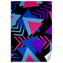 Memphis Pattern Geometric Abstract Canvas 20  X 30  by danenraven