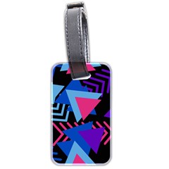 Memphis Pattern Geometric Abstract Luggage Tag (two Sides) by danenraven