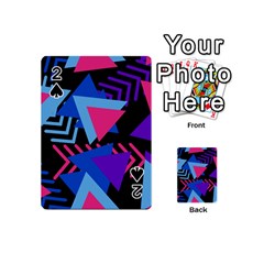 Memphis Pattern Geometric Abstract Playing Cards 54 Designs (mini) by danenraven