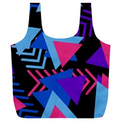 Memphis Pattern Geometric Abstract Full Print Recycle Bag (xxl)