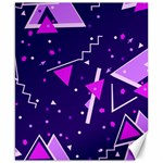 Purple Blue Geometric Pattern Canvas 8  x 10  8.15 x9.66  Canvas - 1