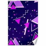 Purple Blue Geometric Pattern Canvas 24  x 36  23.35 x34.74  Canvas - 1