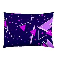 Purple Blue Geometric Pattern Pillow Case (two Sides) by danenraven