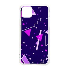 Purple Blue Geometric Pattern Iphone 11 Pro Max 6 5 Inch Tpu Uv Print Case by danenraven