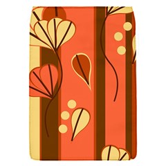 Amber Yellow Stripes Leaves Floral Removable Flap Cover (s) by danenraven