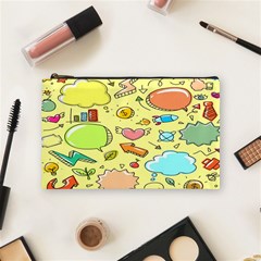 Cute Sketch Child Graphic Funny Cosmetic Bag (medium) by danenraven