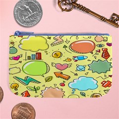 Cute Sketch Child Graphic Funny Large Coin Purse by danenraven