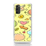 Cute Sketch Child Graphic Funny Samsung Galaxy S20 6.2 Inch TPU UV Case Front